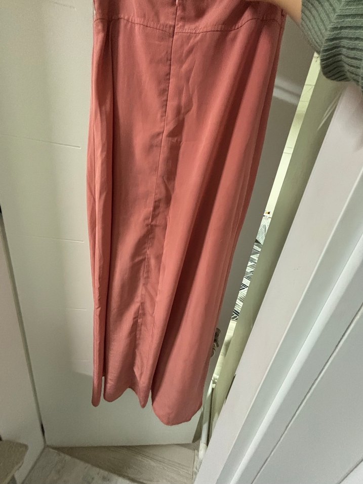 Pembe Uzun Salaş Bohem Etek - Görsel 3