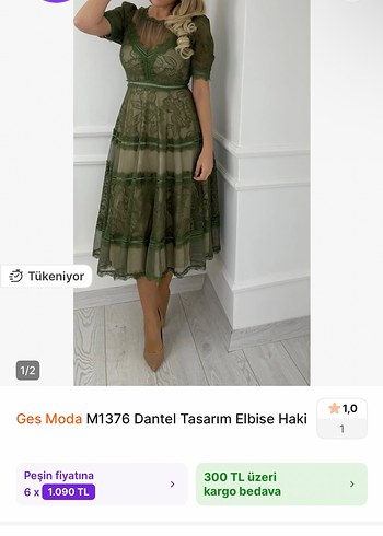 Beymen Dantel Detaylı Vintage Tarz Uzun Elbise