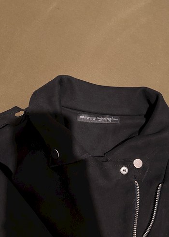 Siyah Süet Kadın Ceket - Görsel 4