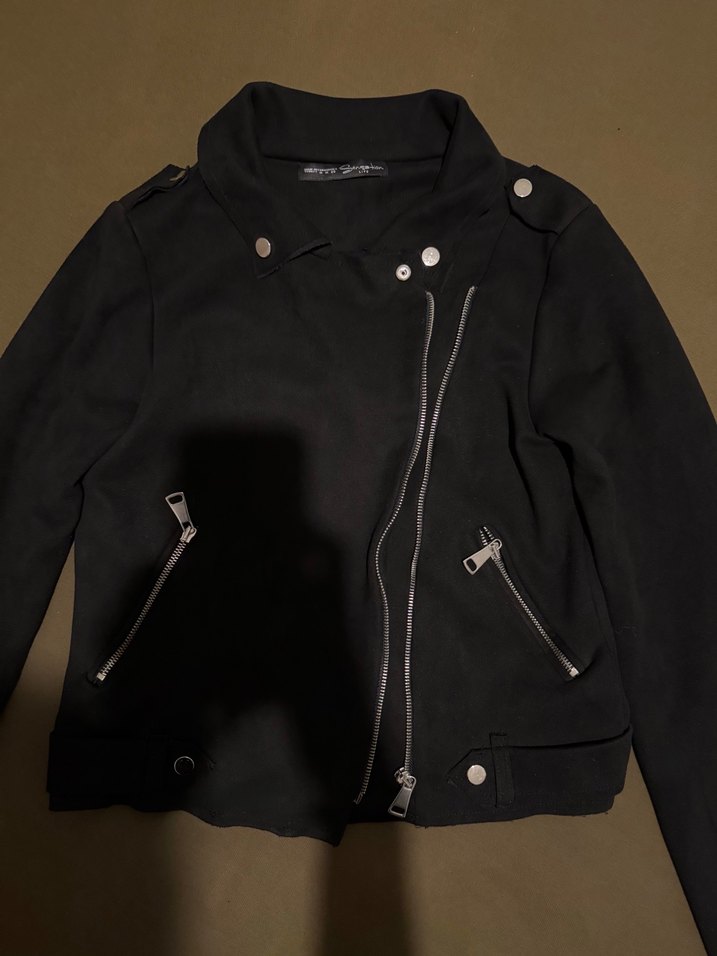 Siyah Süet Kadın Ceket - Görsel 2