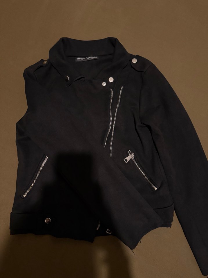 Siyah Süet Kadın Ceket - Görsel 3