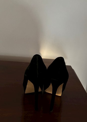 Siyah Stiletto Topuklu Kadın Ayakkabı - Görsel 3