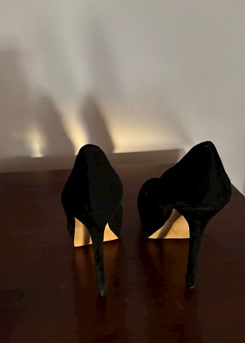 Siyah Stiletto Topuklu Kadın Ayakkabı - Görsel 5