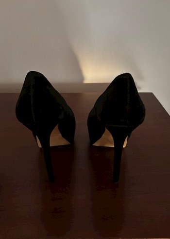 Siyah Stiletto Topuklu Kadın Ayakkabı - Görsel 4