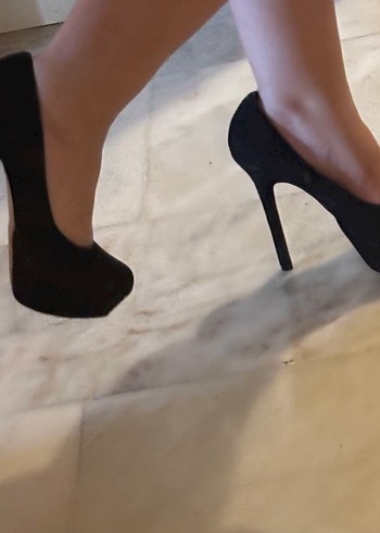 Siyah Stiletto Topuklu Kadın Ayakkabı - Görsel 2