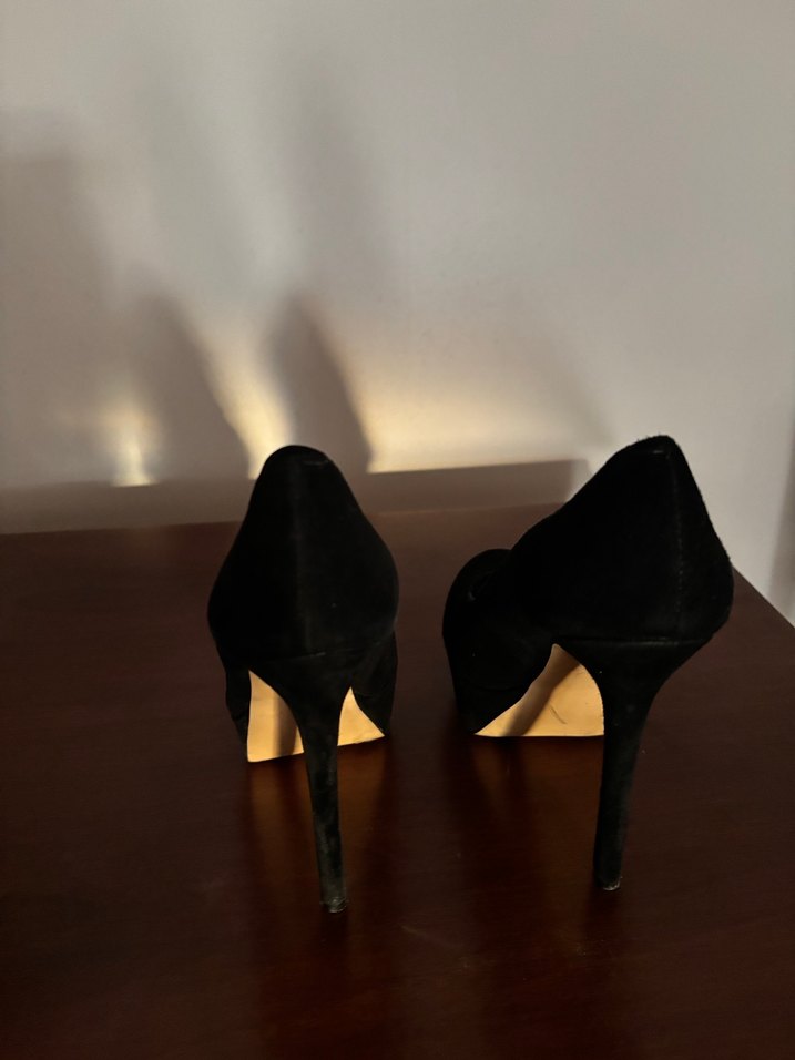 Siyah Stiletto Topuklu Kadın Ayakkabı - Görsel 5