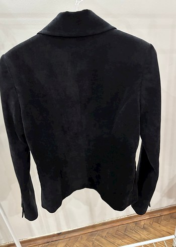 Siyah Kadife Kadın Blazer Ceket - Görsel 6