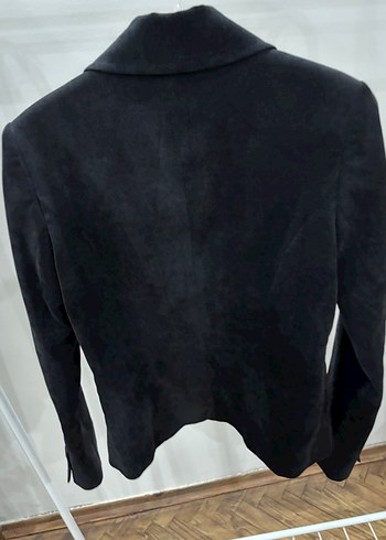 Siyah Kadife Kadın Blazer Ceket - Görsel 5