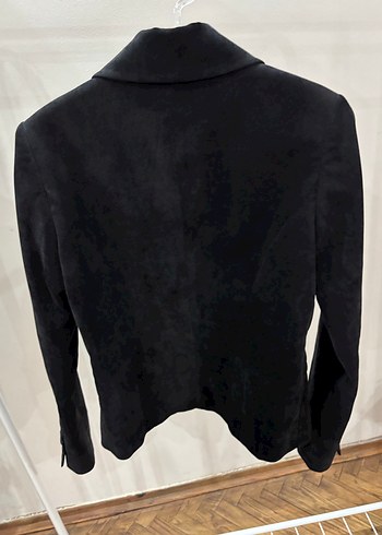 Siyah Kadife Kadın Blazer Ceket - Görsel 7