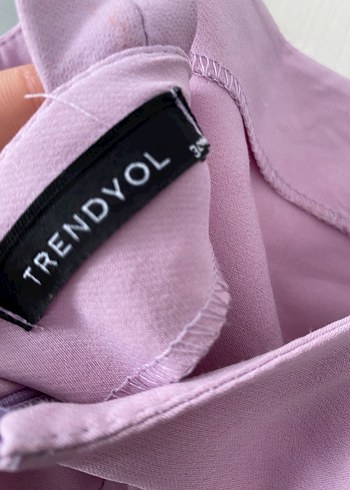 Mor Midi Askılı Elbise - Görsel 4