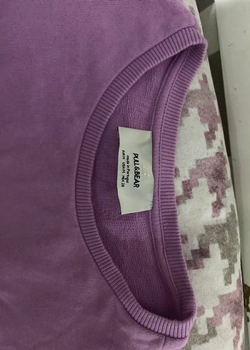 Kız Çocuk Uzun Kollu Fırfırlı Mor Tişört - Görsel 4