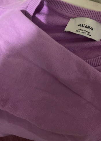 Kız Çocuk Uzun Kollu Fırfırlı Mor Tişört - Görsel 5