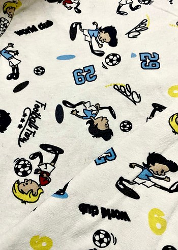 Renkli Baskılı Beyaz Çocuk Atlet - Görsel 4