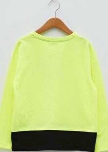 Sarı Baskılı Erkek Sweatshirt - Görsel 2