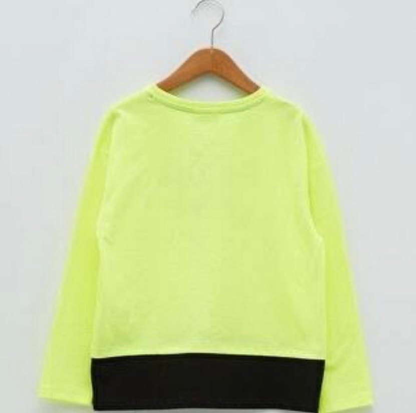 Sarı Baskılı Erkek Sweatshirt - Görsel 2