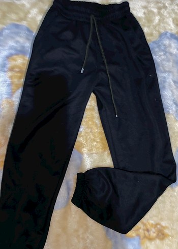 Siyah Kadın Rahat Kesim Eşofman Altı - Görsel 2