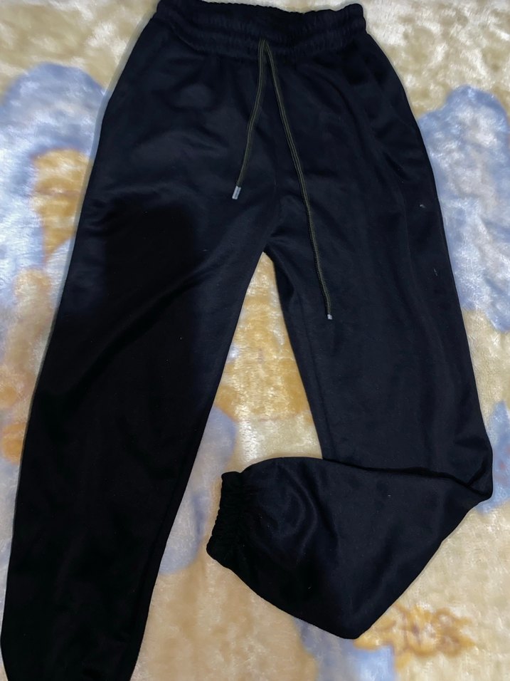 Siyah Kadın Rahat Kesim Eşofman Altı - Görsel 2