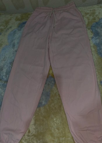 Pembe Rahat Kesim Eşofman Altı - Görsel 2