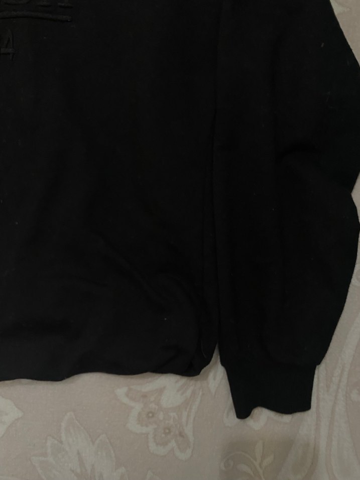 Siyah Baskılı Kadın Sweatshirt - Görsel 3