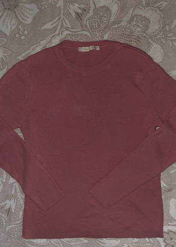 Kadın Bordo Uzun Kollu İnce Triko - Görsel 2