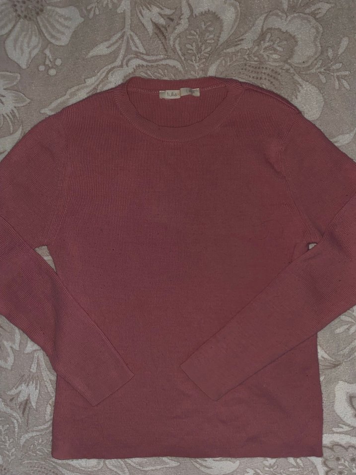 Kadın Bordo Uzun Kollu İnce Triko - Görsel 2