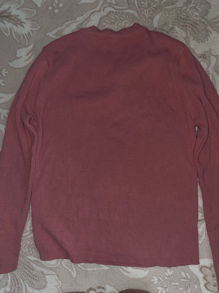 Kadın Bordo Uzun Kollu İnce Triko - Görsel 3
