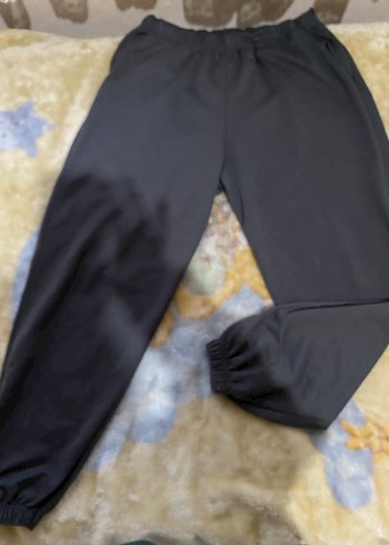 Siyah Rahat Kesim Kadın Eşofman Altı - Görsel 4