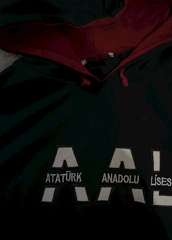 Siyah Kapüşonlu Atatürk Anadolu Sweatshirt - Görsel 3