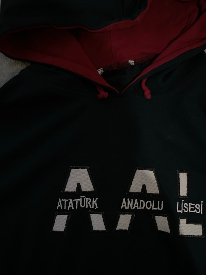 Siyah Kapüşonlu Atatürk Anadolu Sweatshirt - Görsel 3