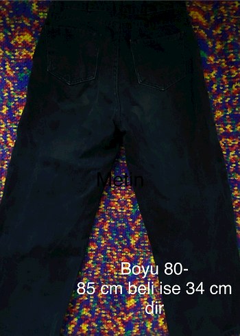 Siyah Denim Pantolon - Görsel 3