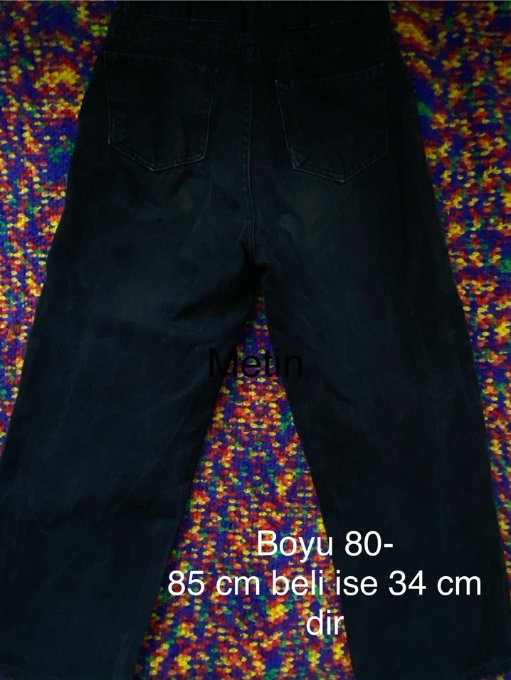 Siyah Denim Pantolon - Görsel 3