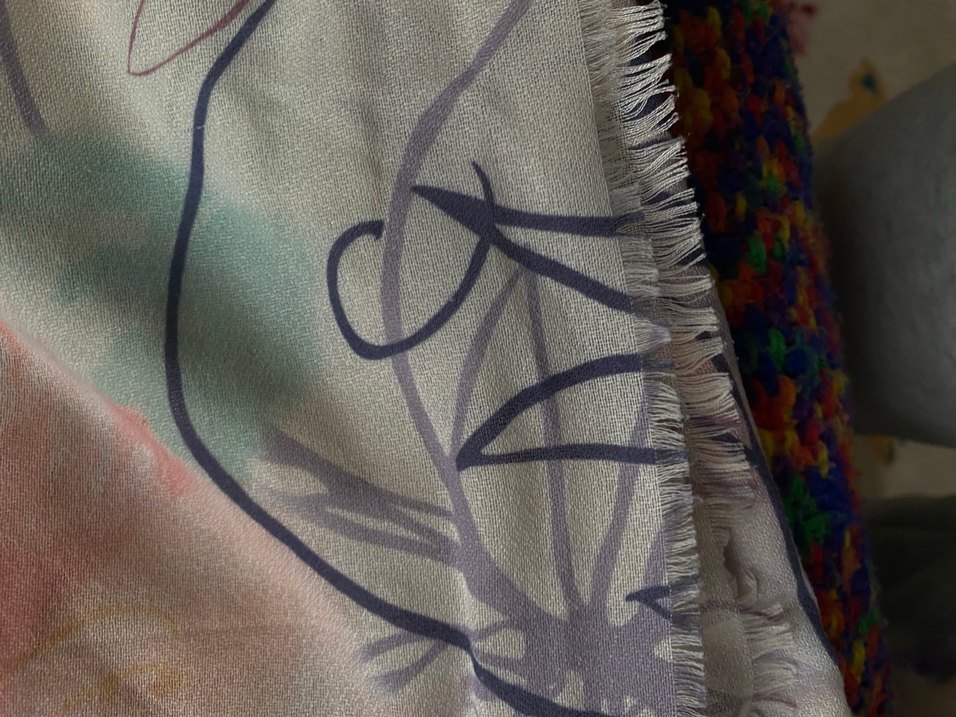 Bohem Çok Renkli Kadın Şal - Görsel 3