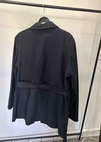 Erkek Lacivert Trençkot - Görsel 5