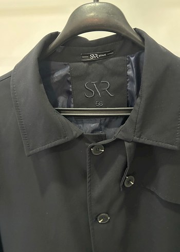 Erkek Lacivert Trençkot - Görsel 3