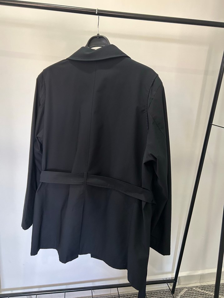 Erkek Lacivert Trençkot - Görsel 5