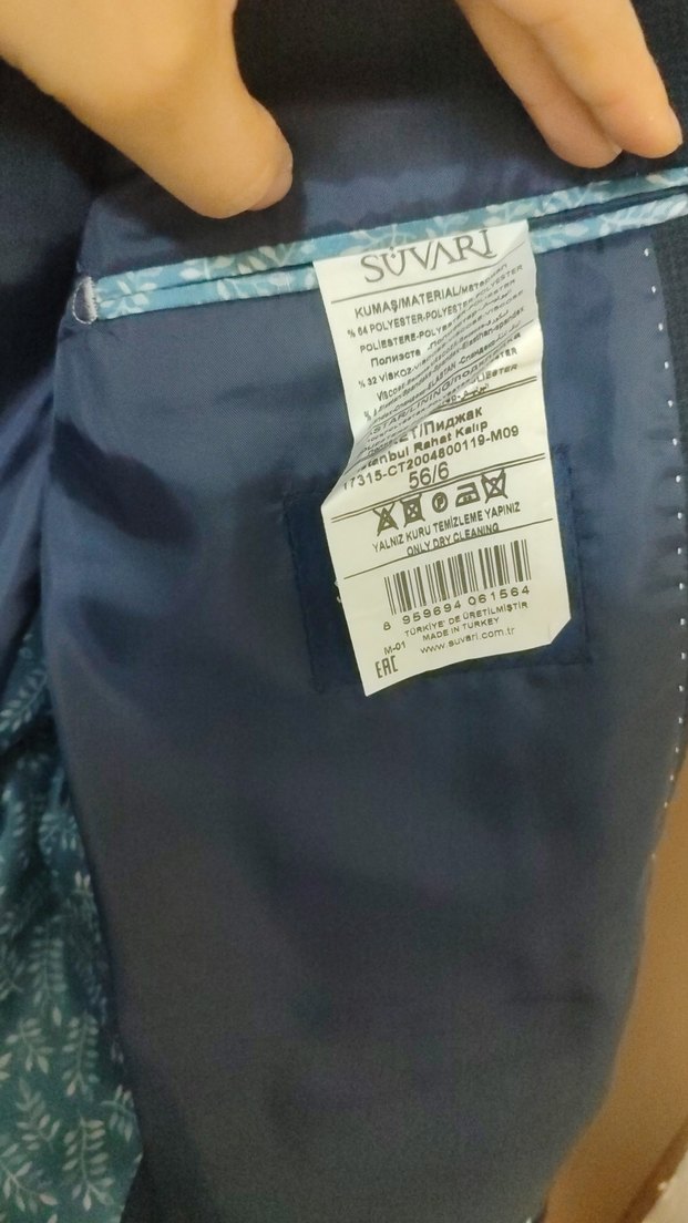 Lacivert Erkek Ofis çeket - Görsel 2