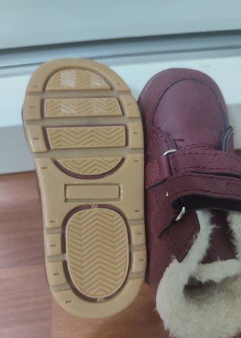 Bordo Kız Bebek İlk Adım Ayakkabısı - Görsel 3