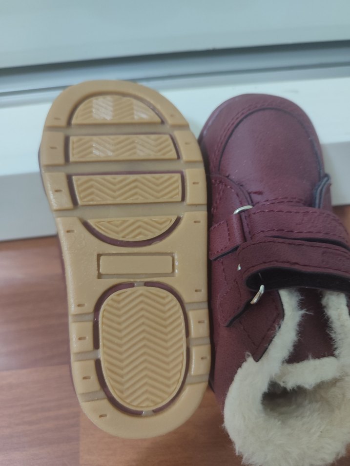 Bordo Kız Bebek İlk Adım Ayakkabısı - Görsel 3