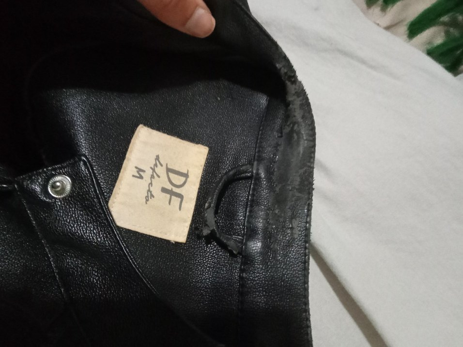 Kadın Siyah Deri Biker Ceket - Görsel 3