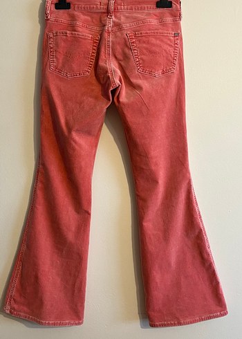 Mavi jeans kadife pantolon - Görsel 3