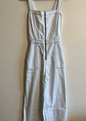 Mavi jeans tulum - Görsel 12