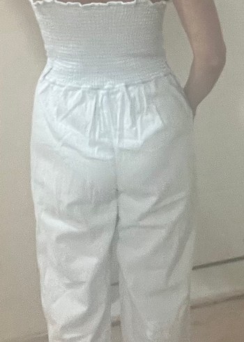 Mavi jeans tulum - Görsel 4