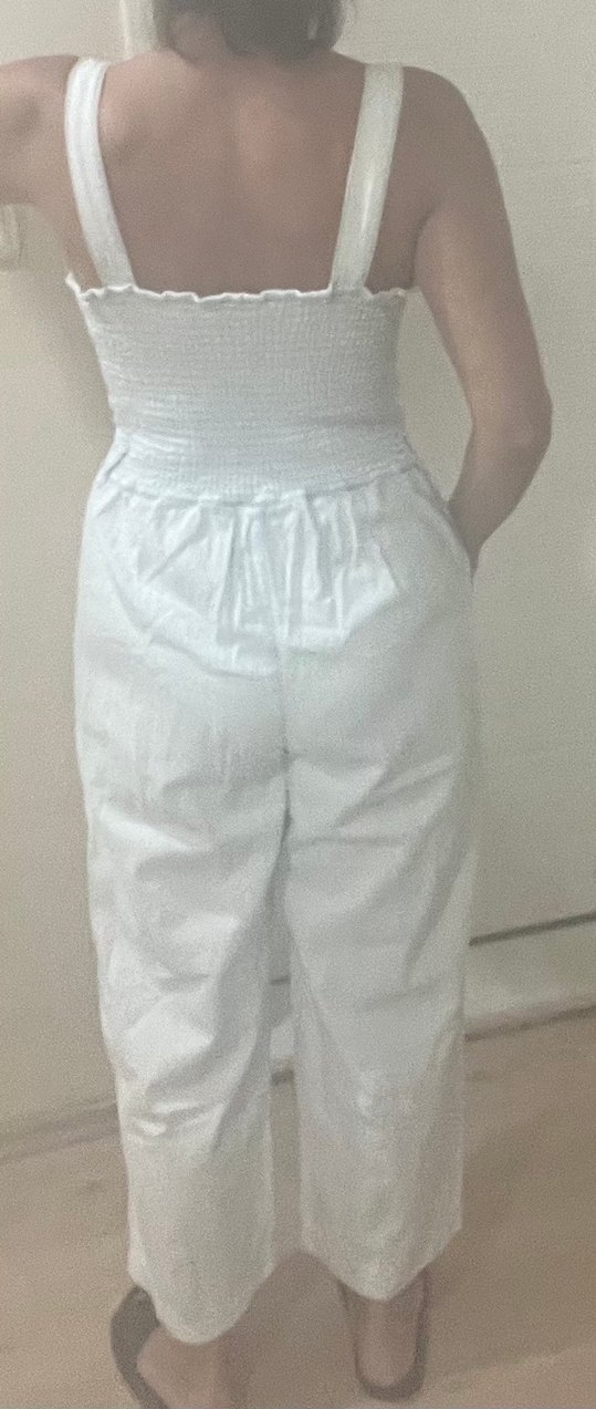 Mavi jeans tulum - Görsel 4