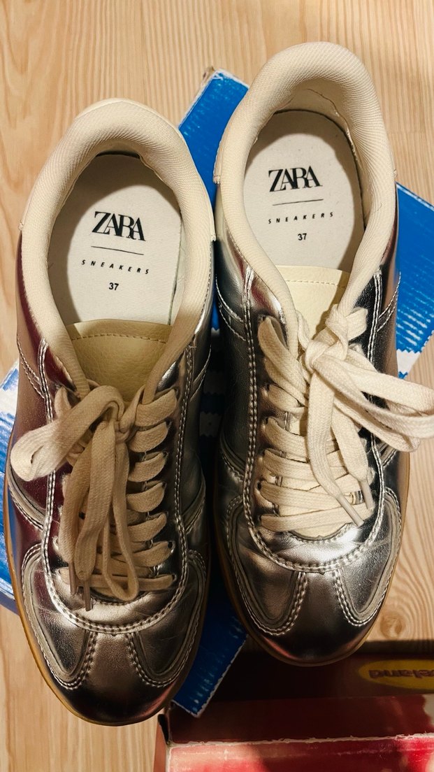 Zara gümüş sneaker - Görsel 3