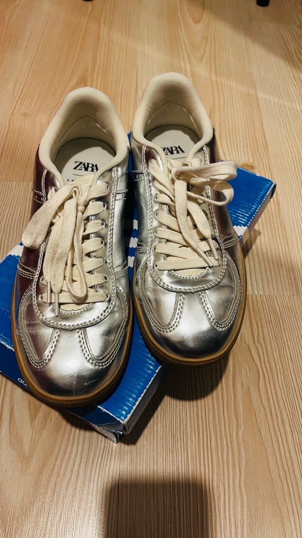 Zara gümüş sneaker - Görsel 2