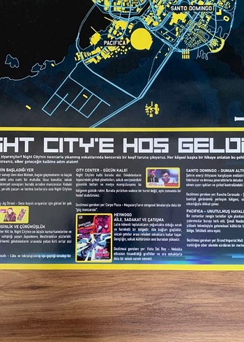 Diğer Cyberpunk 2077 Night City Harita