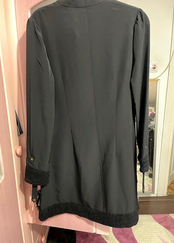 Siyah Uzun Kollu Kadın Tunik - Görsel 2