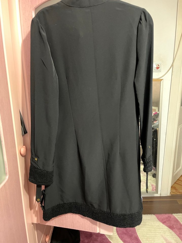 Siyah Uzun Kollu Kadın Tunik - Görsel 2