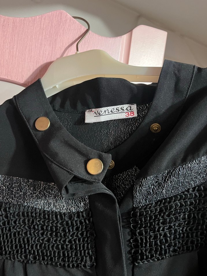 Siyah Uzun Kollu Kadın Tunik - Görsel 4