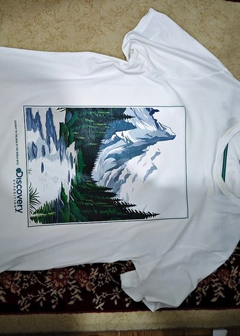 Discovery Baskılı Erkek Beyaz Tişört - Görsel 2